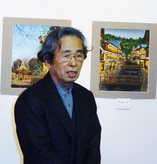 オープニングで挨拶　田澤伯堂先生