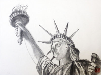 ＃４２　「世界精心」　詩：横山源　絵：石坂和明