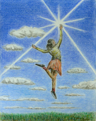 ＃５９　「青」　詩：福田淳子　絵：市川善朗