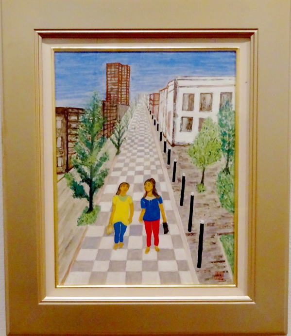 ０９　「歩く」　詩：嵐多恵子　絵：平田友孝