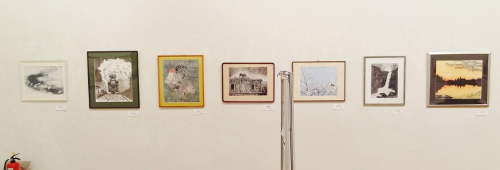 会場作品景　　水墨画