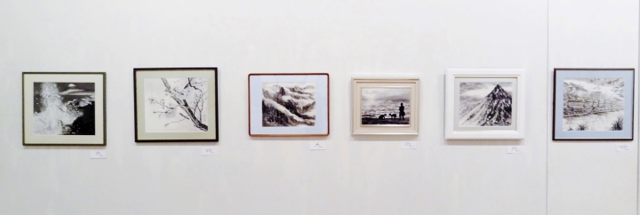 会場作品景　　水墨画