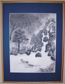 「憩う（春の公園）」　松本慶子