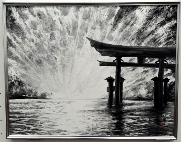 「神気光明」　F25　’20年10月第60回現水展