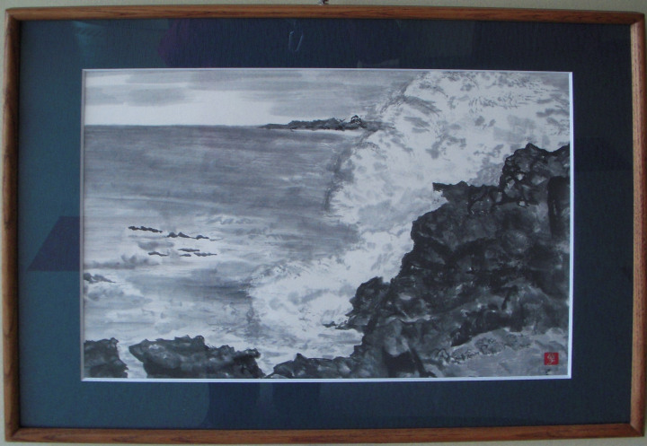 「台風余波」　松岡卓