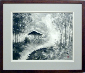 「朝靄」　前島悦子