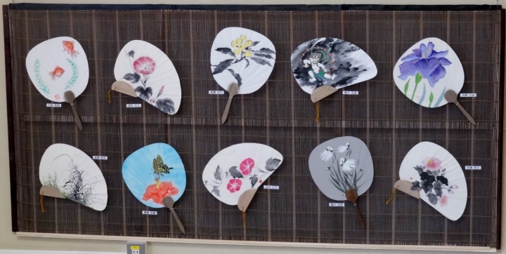 自習で制作した創作団扇