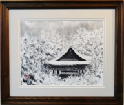 「雪中の説法」　Ｆ８　前島悦子