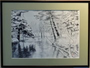 「上高地冬景色」　Ｆ８　河原公治