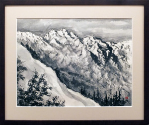 #90 「冬山」F8 近内文子 #90 「冬山」F8 近内文子