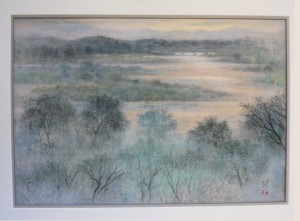 「相模川夕照」M12 戸田みどり(顧問) 「相模川夕照」M12 戸田みどり(顧問)