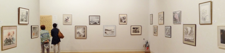 会場作品景　水墨画