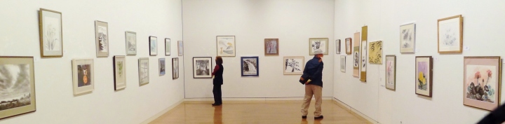 会場作品景　水墨画＋日本画