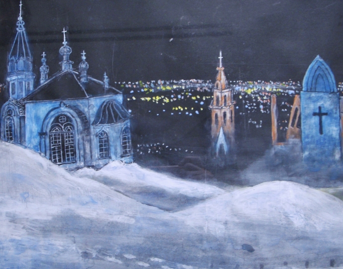 「解き放たれる」　詩：ブルーミーバルン　絵：若林省吾