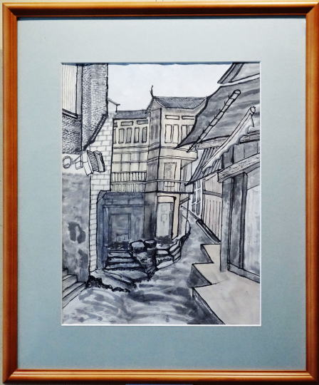 「桂林の街路」　F6　三浦　實