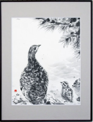 「散歩かな？」　F8　近内文子