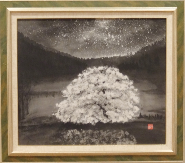 「桜幻想」　　F10　植木克彦