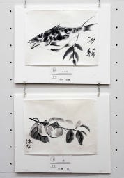 上：　１０　小林治稀「メバル」　下：　１１　佐藤花　「柿」