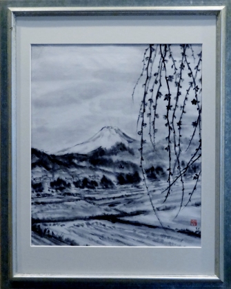 「梅日和」　F8　近内文子