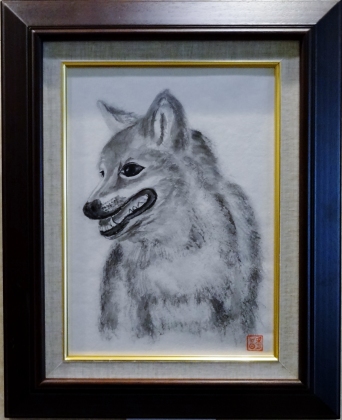 「愛犬ラング」　F4　　石坂和明