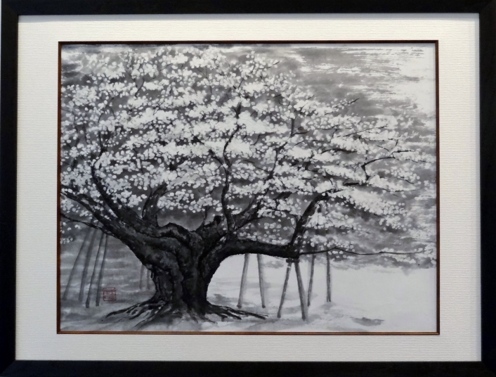 「淡墨桜」　F10　市川善朗