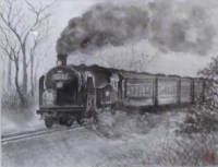 「汽車Ⅱ」　須永文江