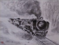 「汽車Ⅰ」　須永文江