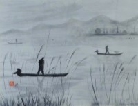 「しじみ漁」　齋藤義保