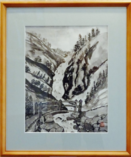 「ヨセミテ渓谷・ハーフドーム」　F８　三浦實