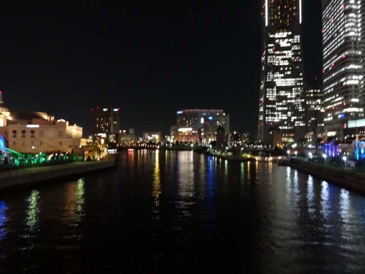 夜景見ながら帰途