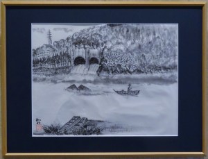 「鮎釣り」　石坂和明