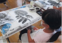 鳶尾小児童水墨画教室　7