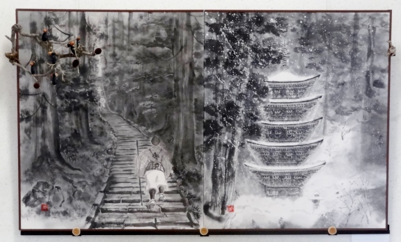 「羽黒山　夏と冬」　植木克彦