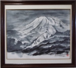 鳥海山残照　植木克彦　F10